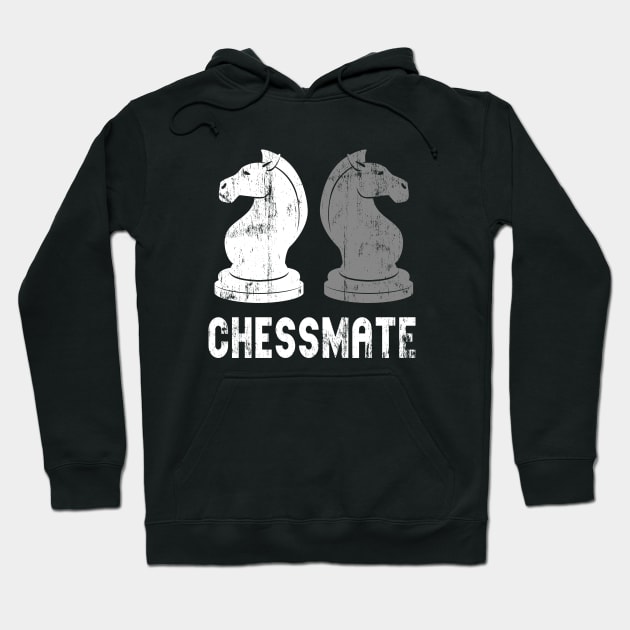 Chessmate Funny Chess Player Game Partner Friends Hoodie by Foxxy Merch